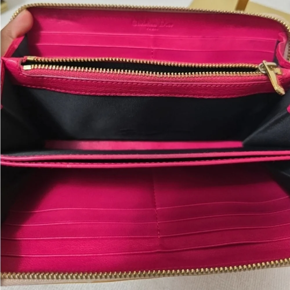 Dior Diorissimo Patent Yellow Wallet